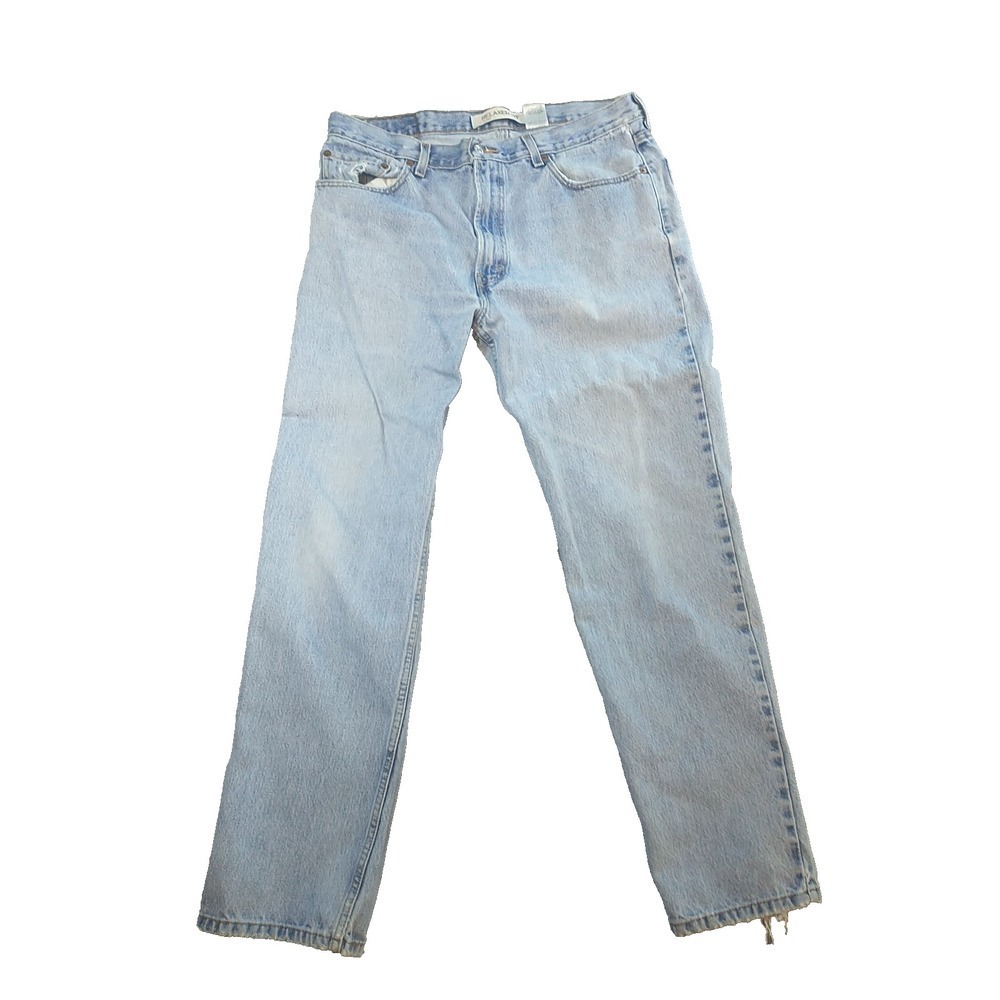 Levis 550 Relaxed Fit Jeans Mens 36x31 Light Wash Blue Denim Straight Leg 550